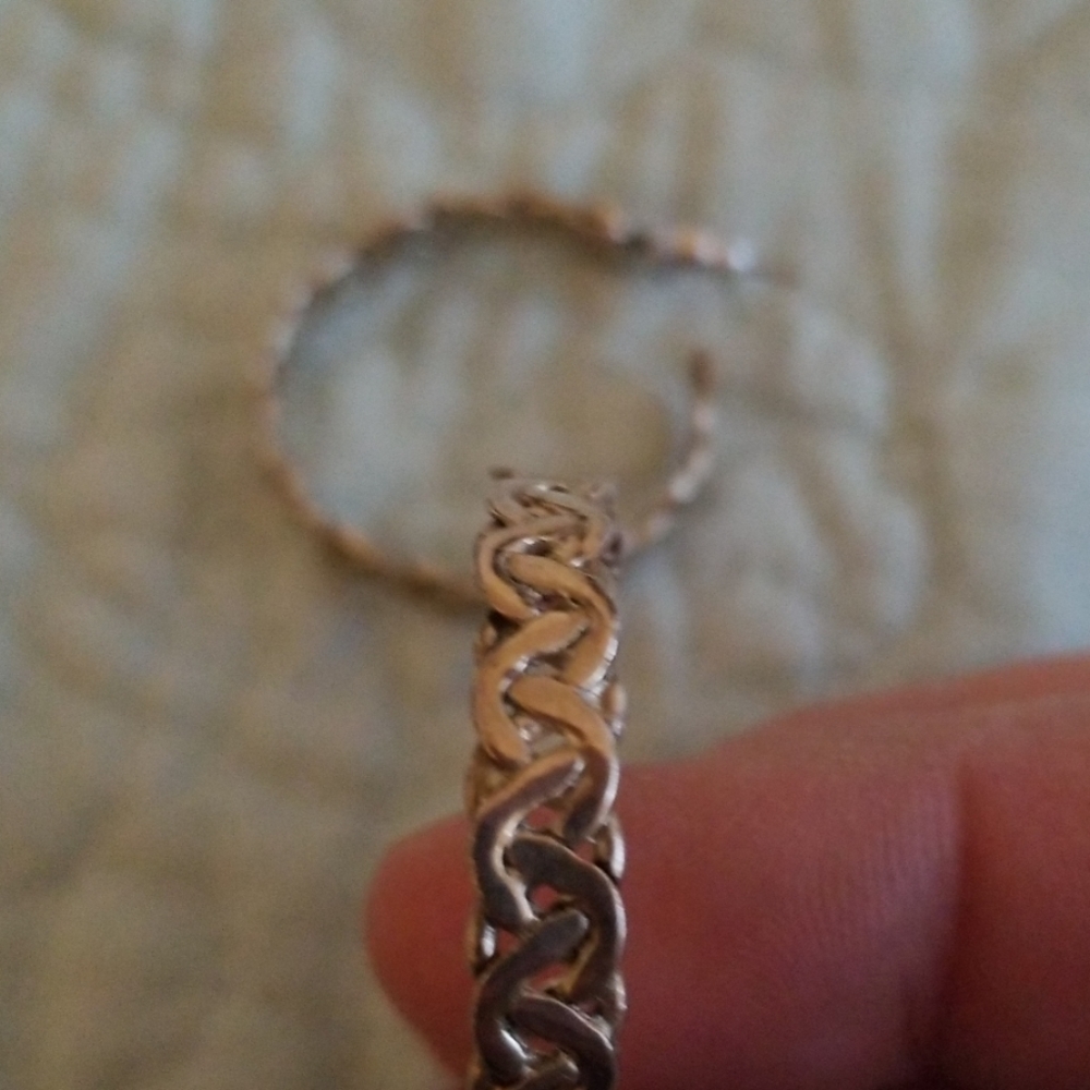 Silver hoop earrings
